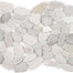 Ocean Stones - Sliced Mosaic in Fossil Lt Color Tile