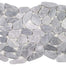 Ocean Stones - Sliced Mosaic in Wave Bardiglio Tile
