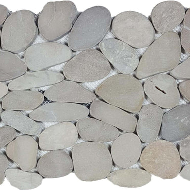 Ocean Stones - Sliced Mosaic in Tan Tile