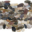 Ocean Stones - Sliced Mosaic in Tiger Eye Tile