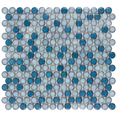 Watercolors in Sea Breeze Glass Tile
