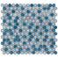 Watercolors in Sea Breeze Glass Tile