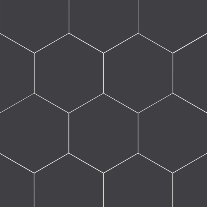 Paros in Black Hex 14x16 Tile
