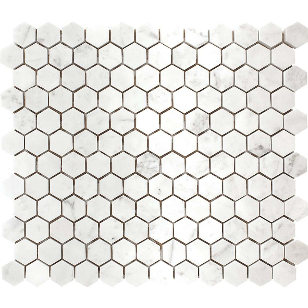 Carrara in Hexagon Mosaic Natural Stone