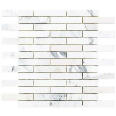 Calacatta in Calacatta 1x4 Piano Brick Natural Stone