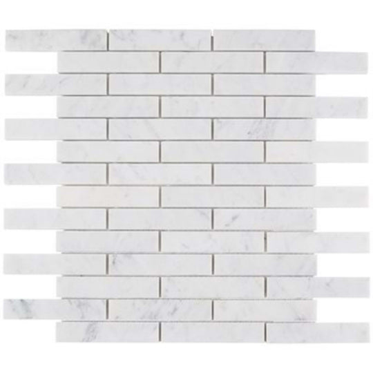 White Carrara in White Carrara Piano Brick