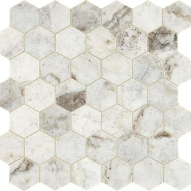 Presario in Lumen White-Hexagon Natural Stone