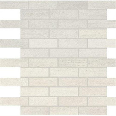 Persuade in White Mosaic (1x3) - 12x12 Tile