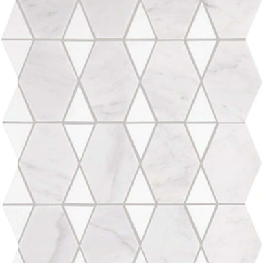 Perfit Mosaix in Saran White & Thassos Reverse Tile