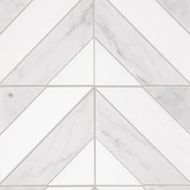 Perfit Mosaix in Saran White & Thassos Dash Tile