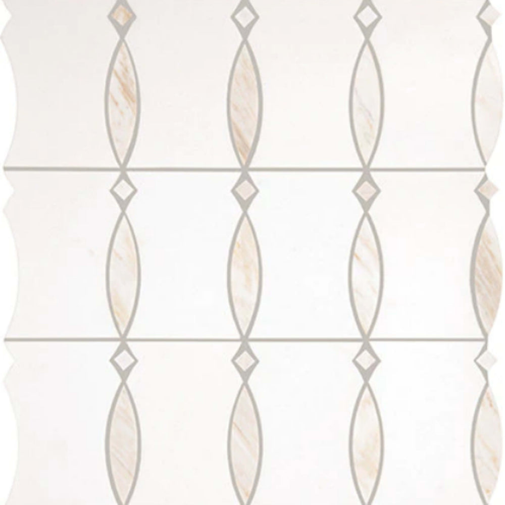Perfit Mosaix in Namaste & Thassos Bannister Tile