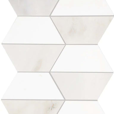 Perfit Mosaix in Paradise & Thassos Half Hex Tile