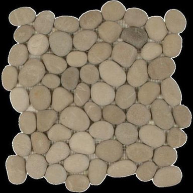 Botany Bay Pebbles - Natural in Khaki Natural Stone