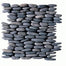 Botany Bay Pebbles - Stacked in Black Natural Stone