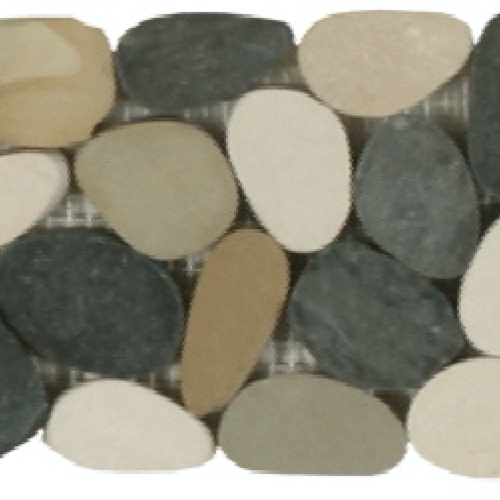 Botany Bay Pebbles - Sliced Borders in Botany Bay Blend