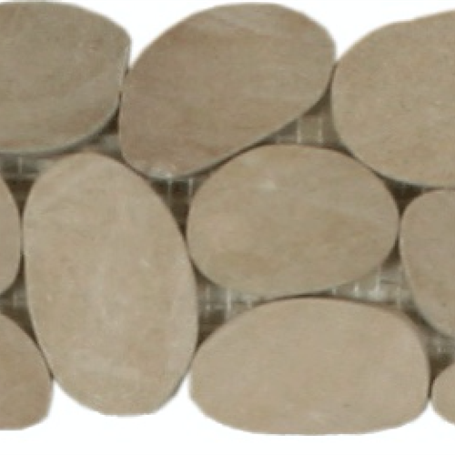 Botany Bay Pebbles - Sliced Borders in Khaki