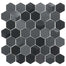 Monet Magic in Smokey Hex Glass Tile