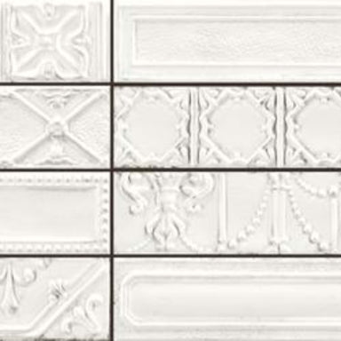 Eden in Decoro Tin Bianco-21x18 Tile