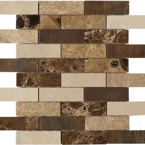 Anakie Marble & Metal in Emperador 1x4