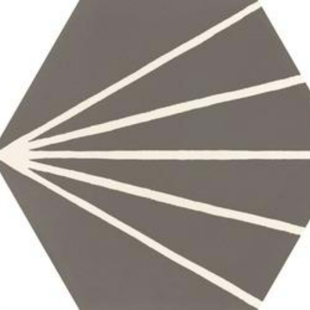 Stratford in Dark Grey Decoro Tratto-21x18 Tile