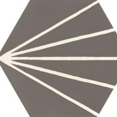 Stratford in Dark Grey Decoro Tratto-21x18 Tile