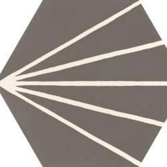 Stratford in Dark Grey Decoro Tratto-21x18