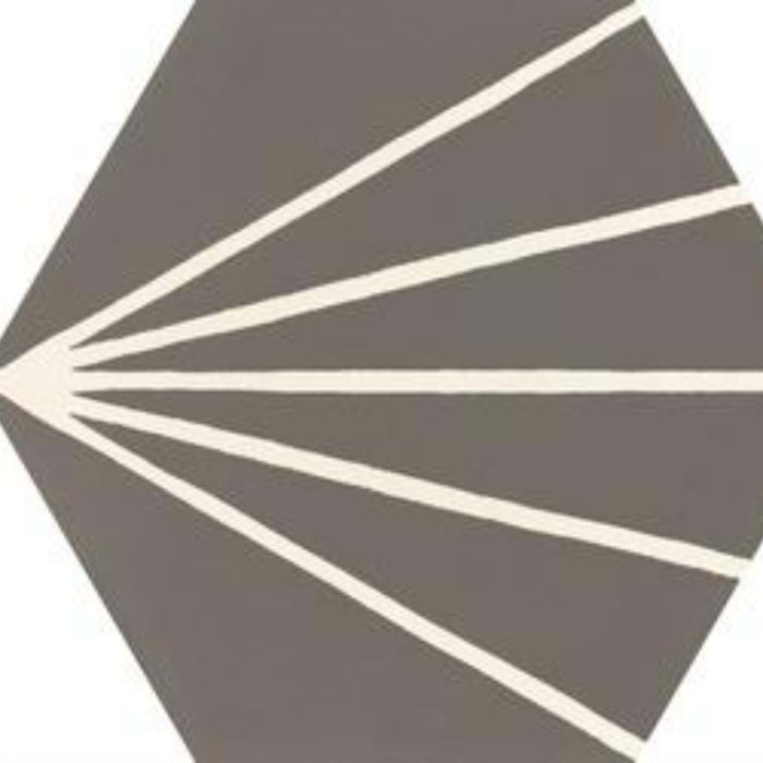 Stratford in Dark Grey Decoro Tratto-21x18 Tile