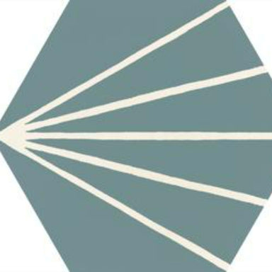 Stratford in Green Decoro Tratto-21x18 Tile