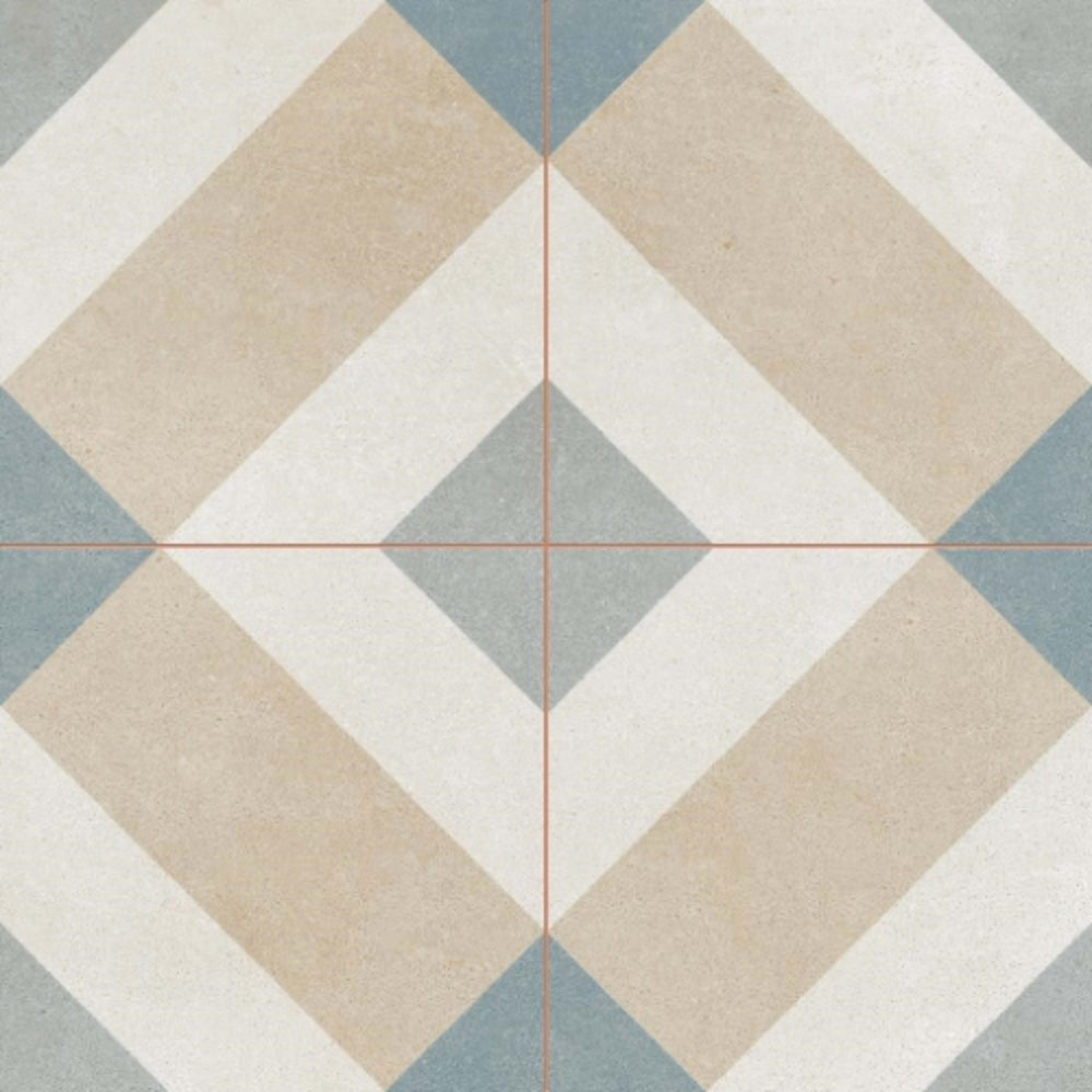 Reminisce in Court 18" X 18" Scored Tile