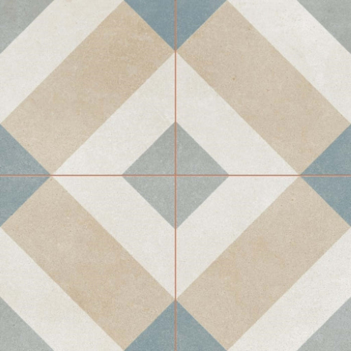 Reminisce in Court 18" X 18" Scored Tile