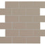 Retroactive 2.0 in Seal Taupe Mosaic 2"x4" Tile