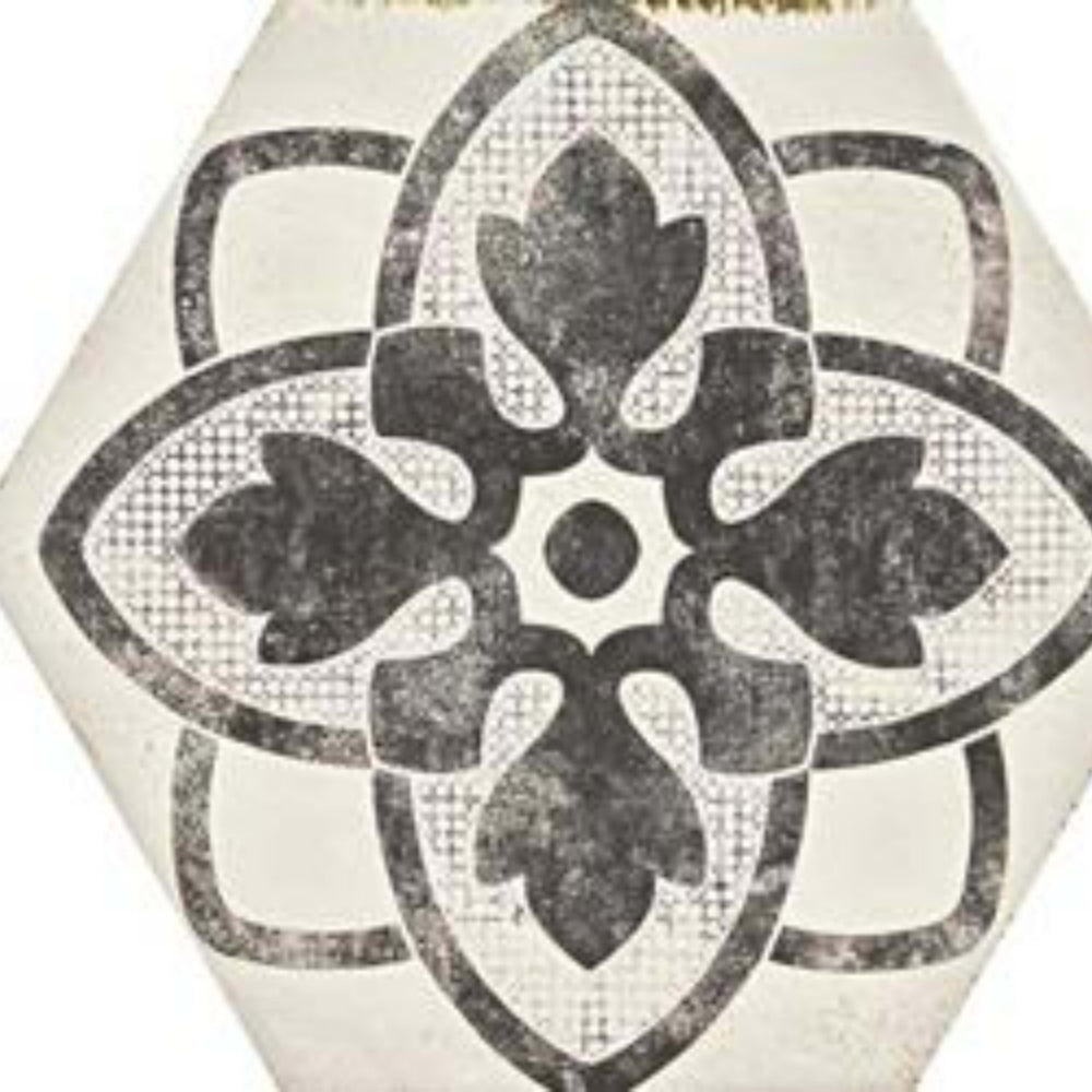 Eden in Decoro Tappeto 1 Bianco-21x18 Tile