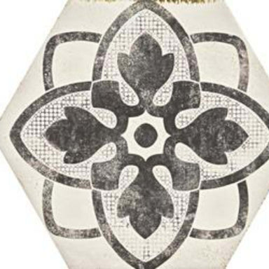 Eden in Decoro Tappeto 1 Bianco-21x18 Tile