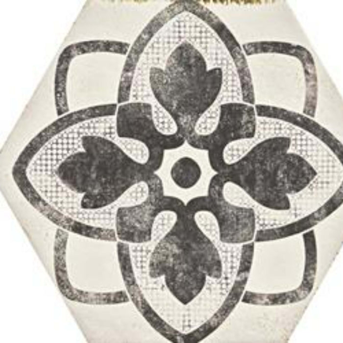 Eden in Decoro Tappeto 1 Bianco-21x18 Tile