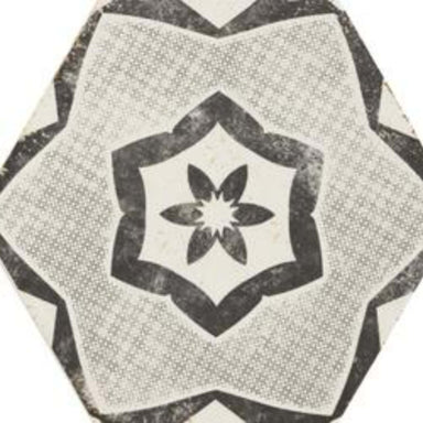 Eden in Decoro Tappeto 2 Bianco-21x18 Tile