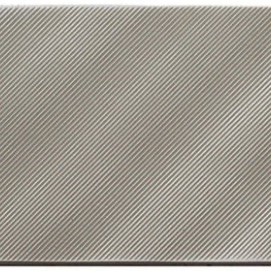 Refined Metals in Stainless - Linear Wave Gloss - 4x8 Metal Tile