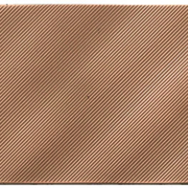 Refined Metals in Bronze - Linear Wave Gloss - 4x8 Metal Tile