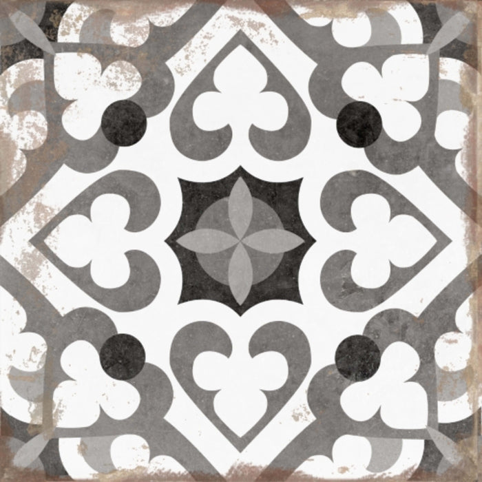 Rhapsody in Spade 13" X 13" Tile