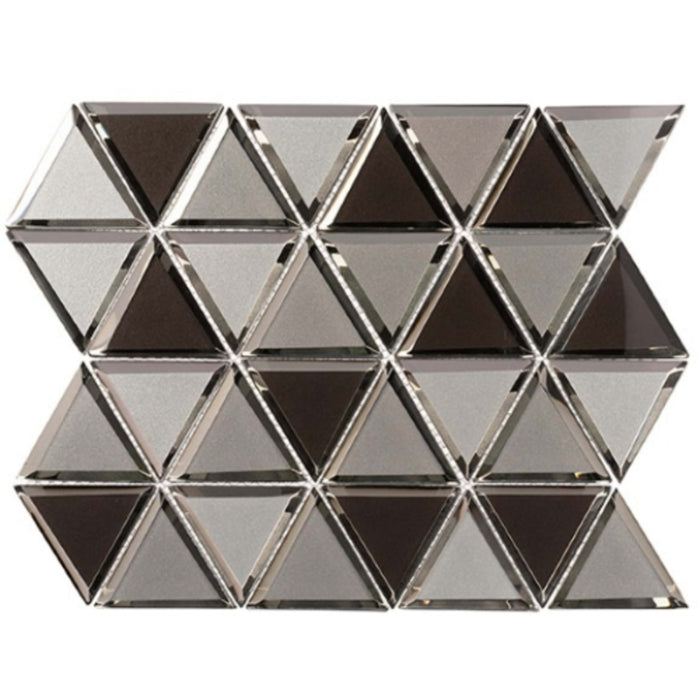Pinwheel Collection in Rhino Wind Glass Tile