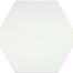 Rhythm in White Hex 11" X 13" Tile