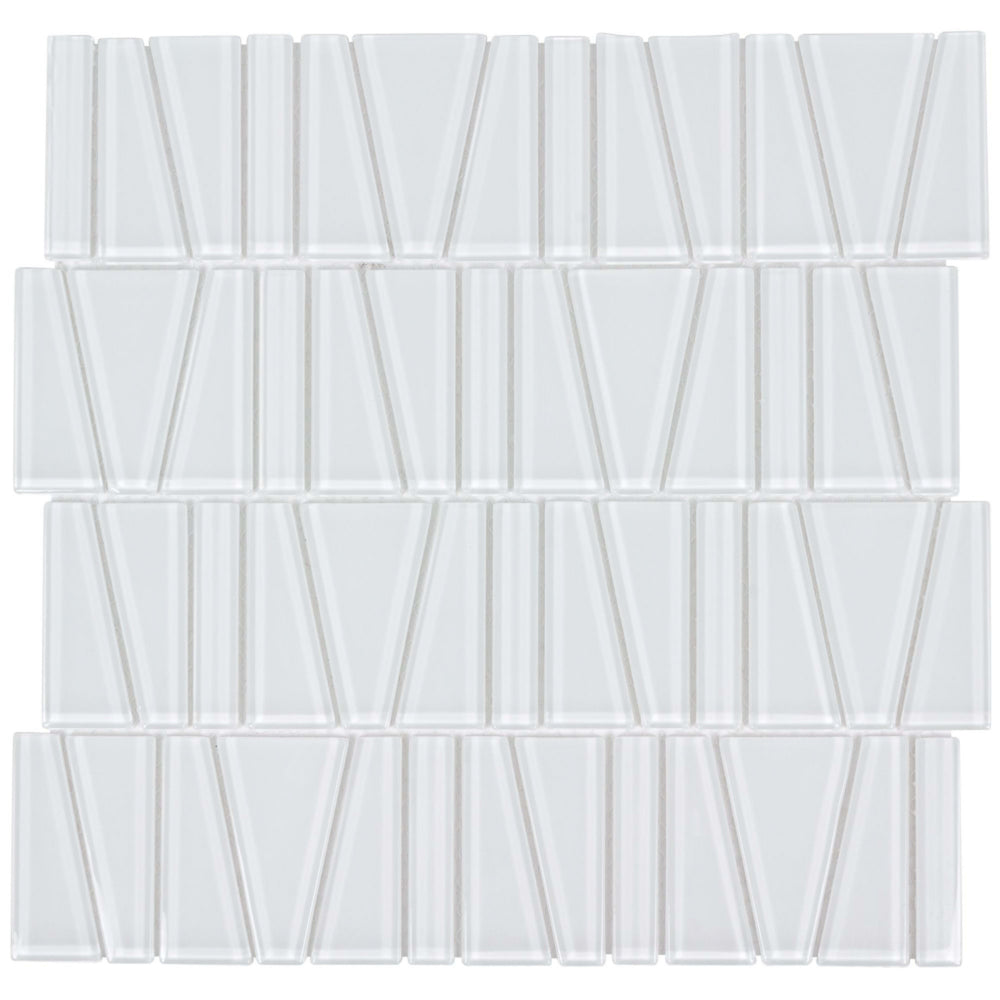 Splash in Fringe White Coral Glass Tile