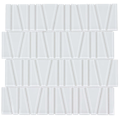 Splash in Fringe White Coral Glass Tile