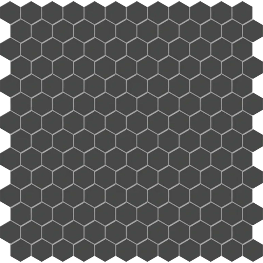 S-Series in Black 1" Hex Mesh Tile