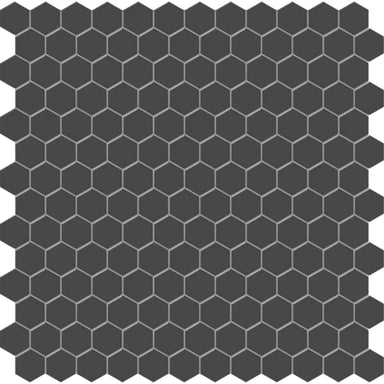 S-Series in Black 1" Hex Mesh Tile