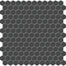S-Series in Black 1" Hex Mesh Tile
