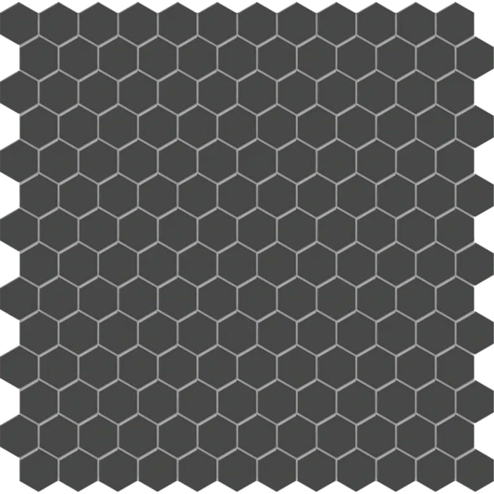 S-Series in Black 1" Hex Mesh Tile