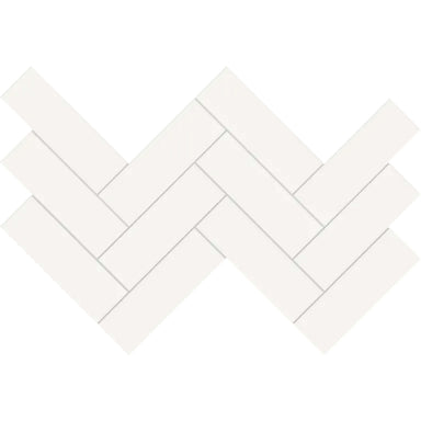 S-Series-2x6 in Canvas White Herringbone Tile