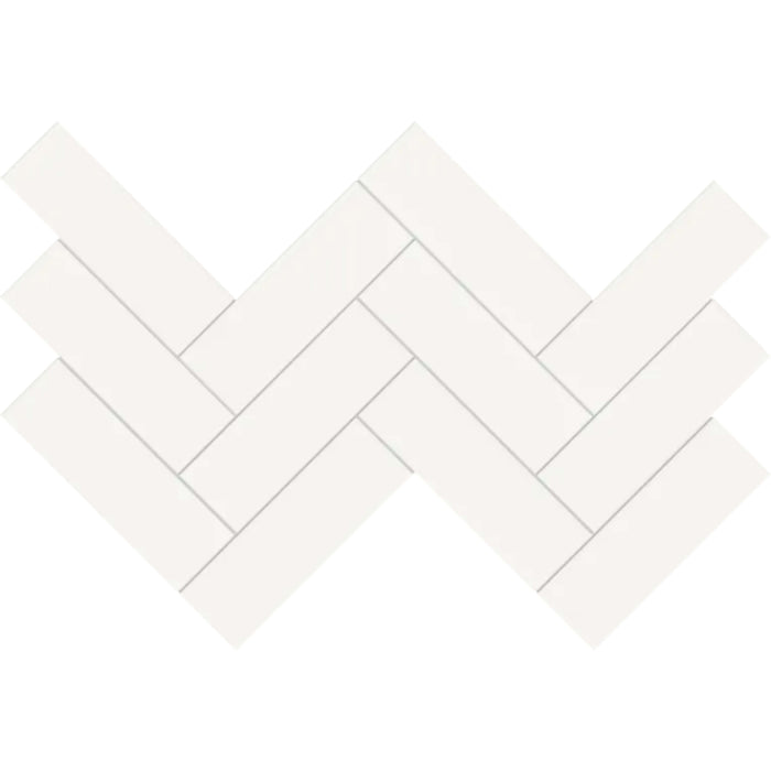 S-Series-2x6 in Canvas White Herringbone Tile