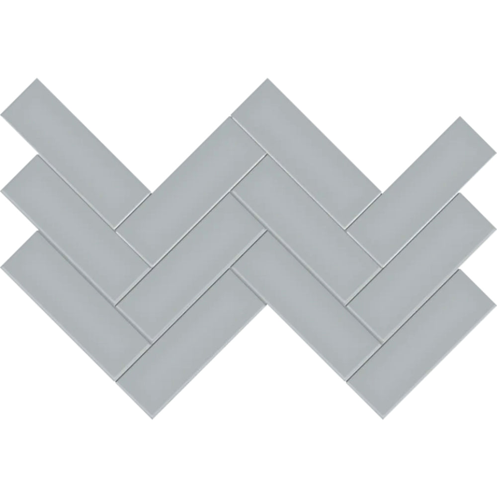 S-Series-2x6 in Cloud Blue Herringbone Tile
