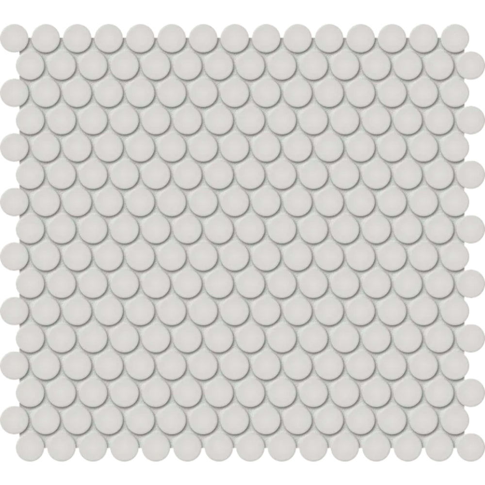 S-Series in Halo Grey Penny Round Tile